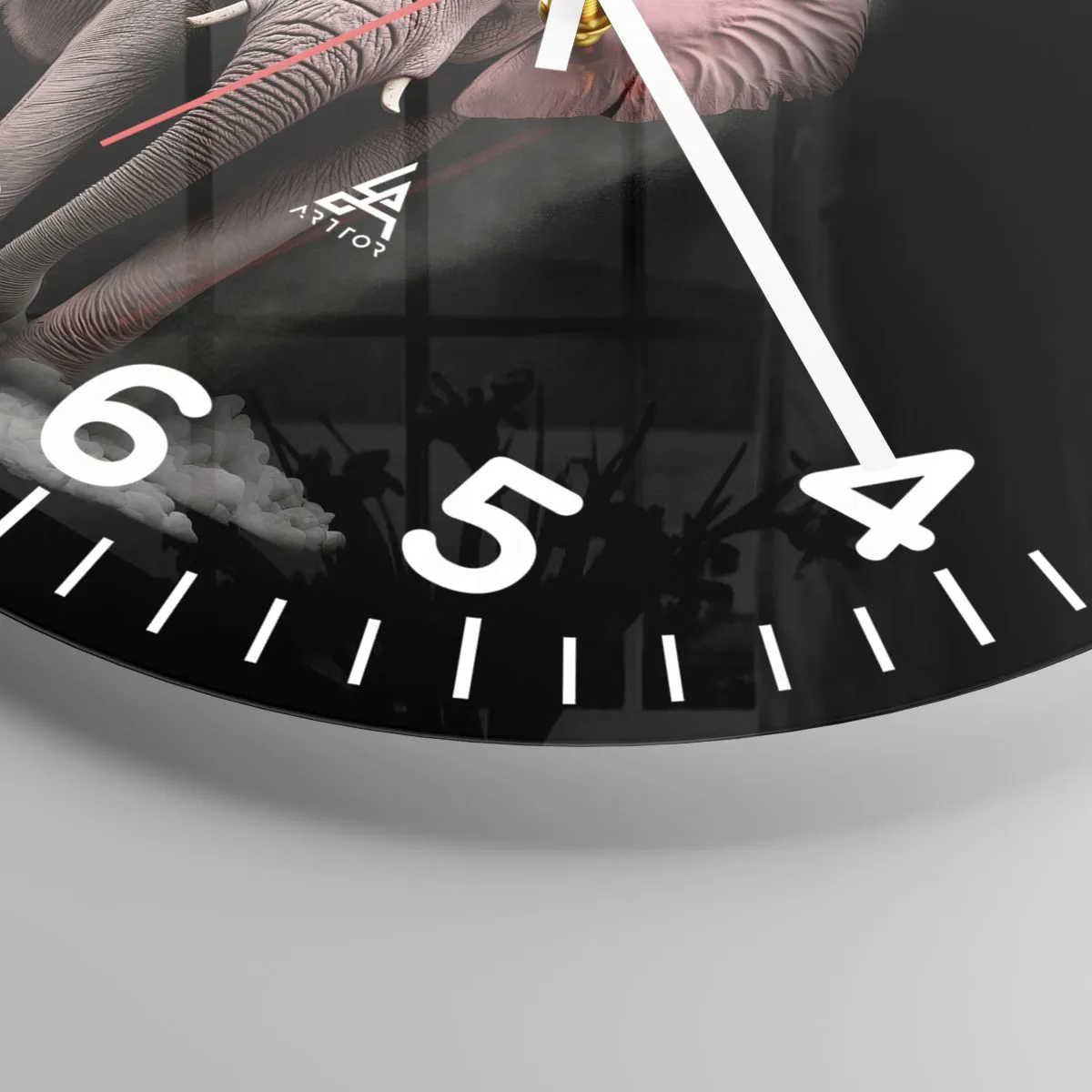 Falióra, Óra - Ne gondolj rózsaszín elefántra! - 30x30 cm