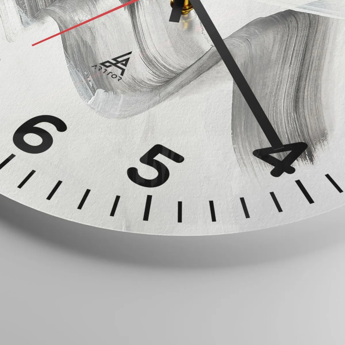 Wanduhr - Glasuhr - Lässig zum Spaß - 40x40 cm