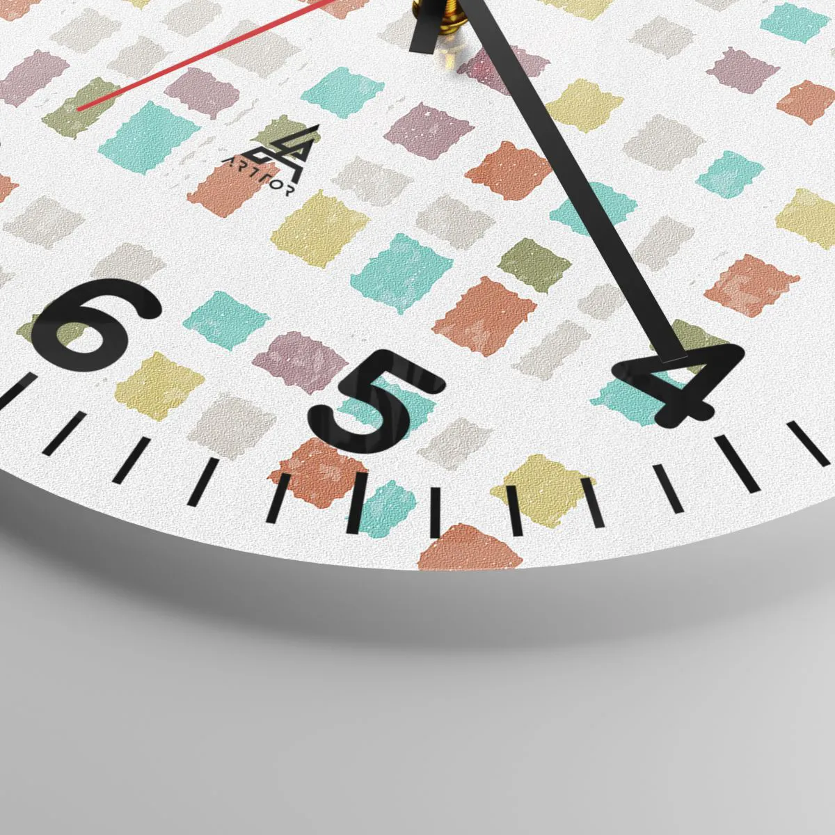 Ceas de perete - Ceas pe sticlă - Joc necunoscut - 30x30 cm