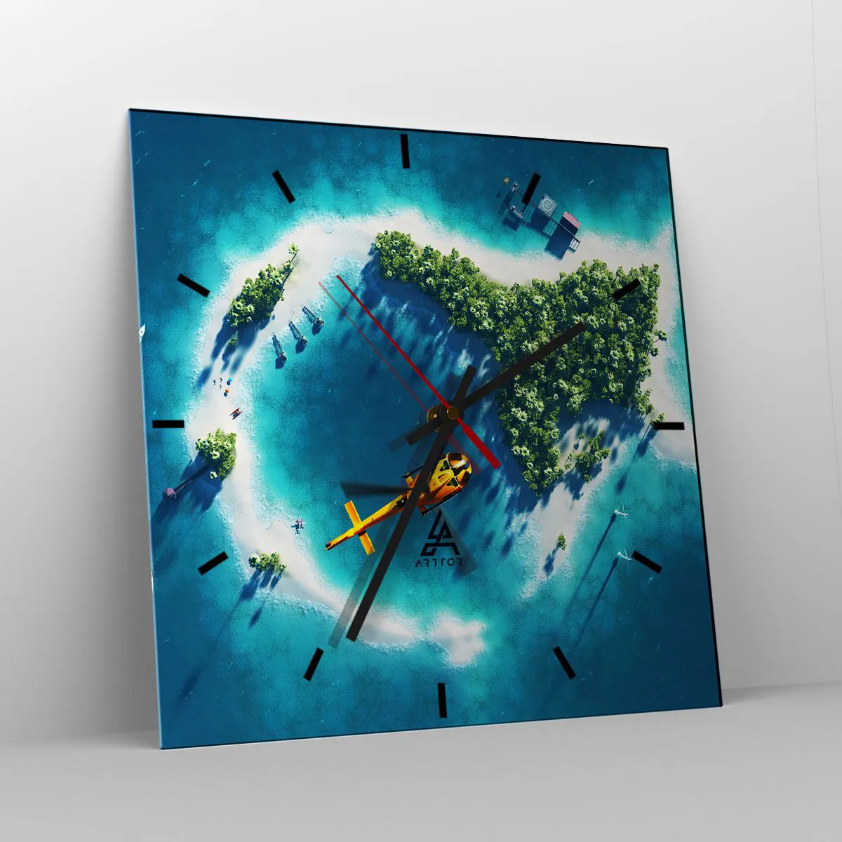 Falióra, Óra - Vegyél magadnak egy szigetet - 30x30 cm