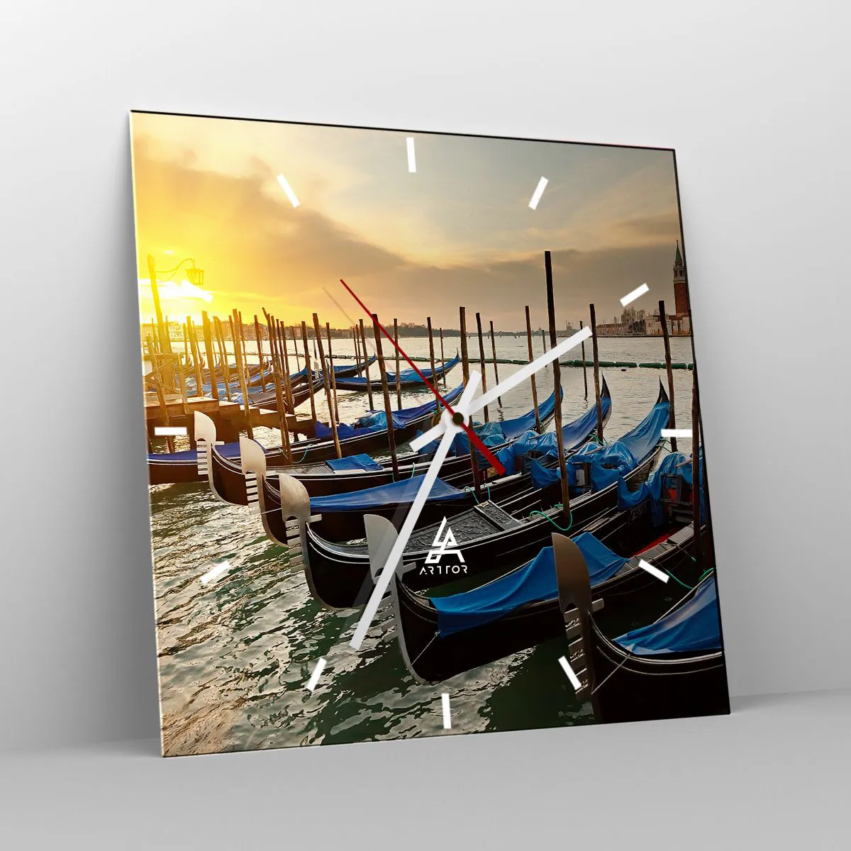 Relógio de parede - Relógio em vidro - Antes que o burburinho chegue - 30x30 cm