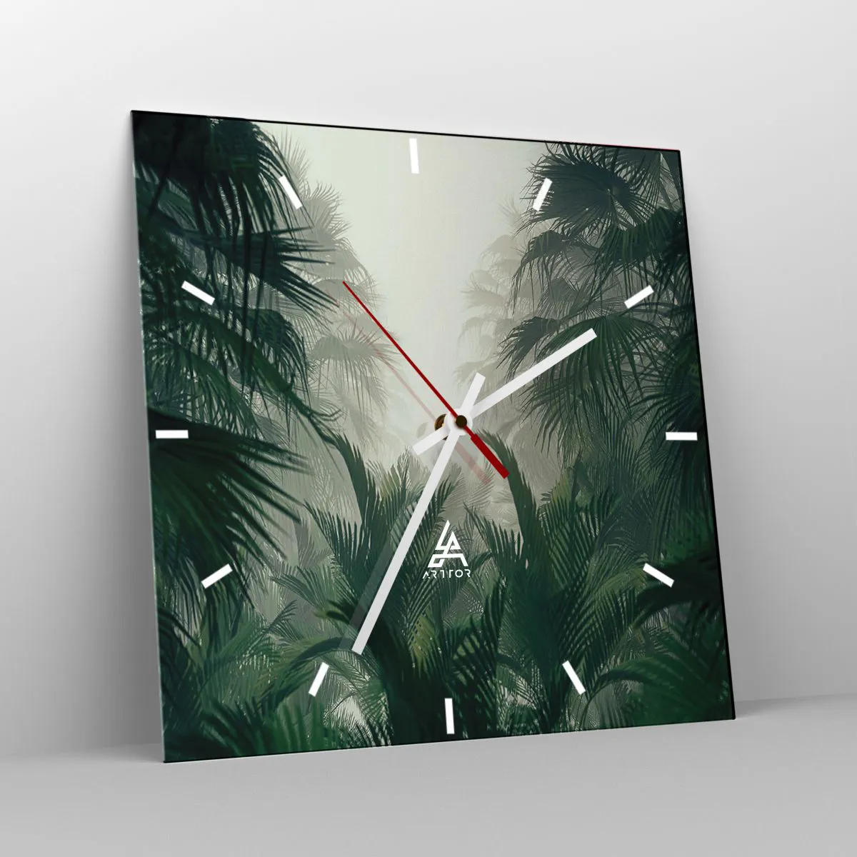 Wandklok - Klok - Tropisch mysterie - 30x30 cm