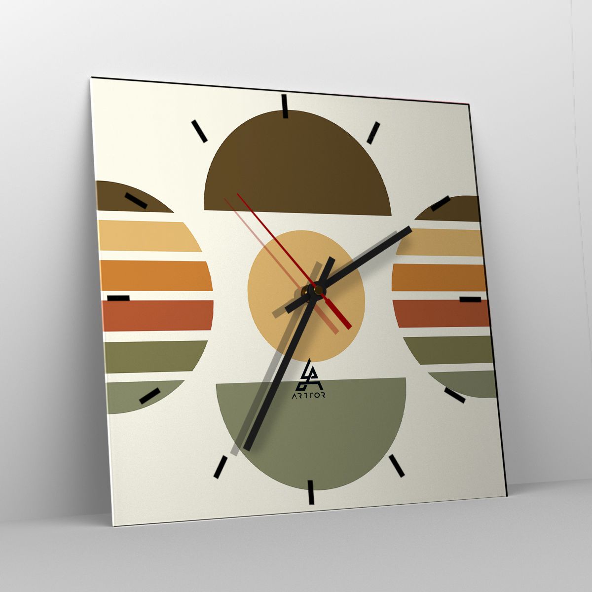 Orologio da parete Arttor - Tutti i colori del mondo - Quadrante