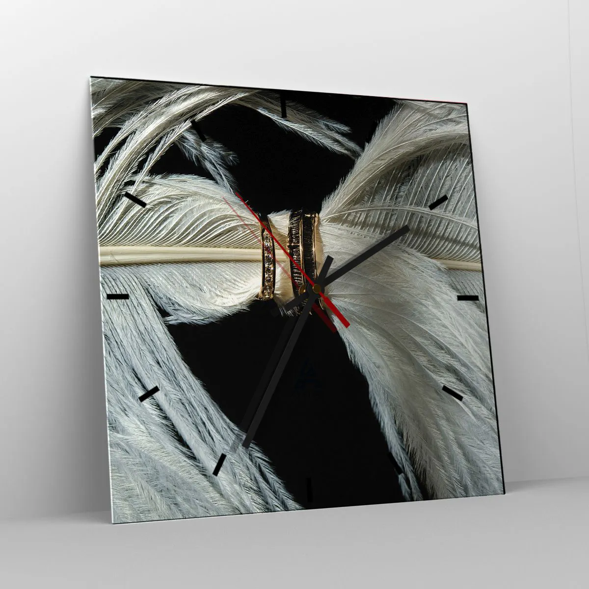 Wall clock - Clock on glass - …and I won't Leave You… - 30x30 cm