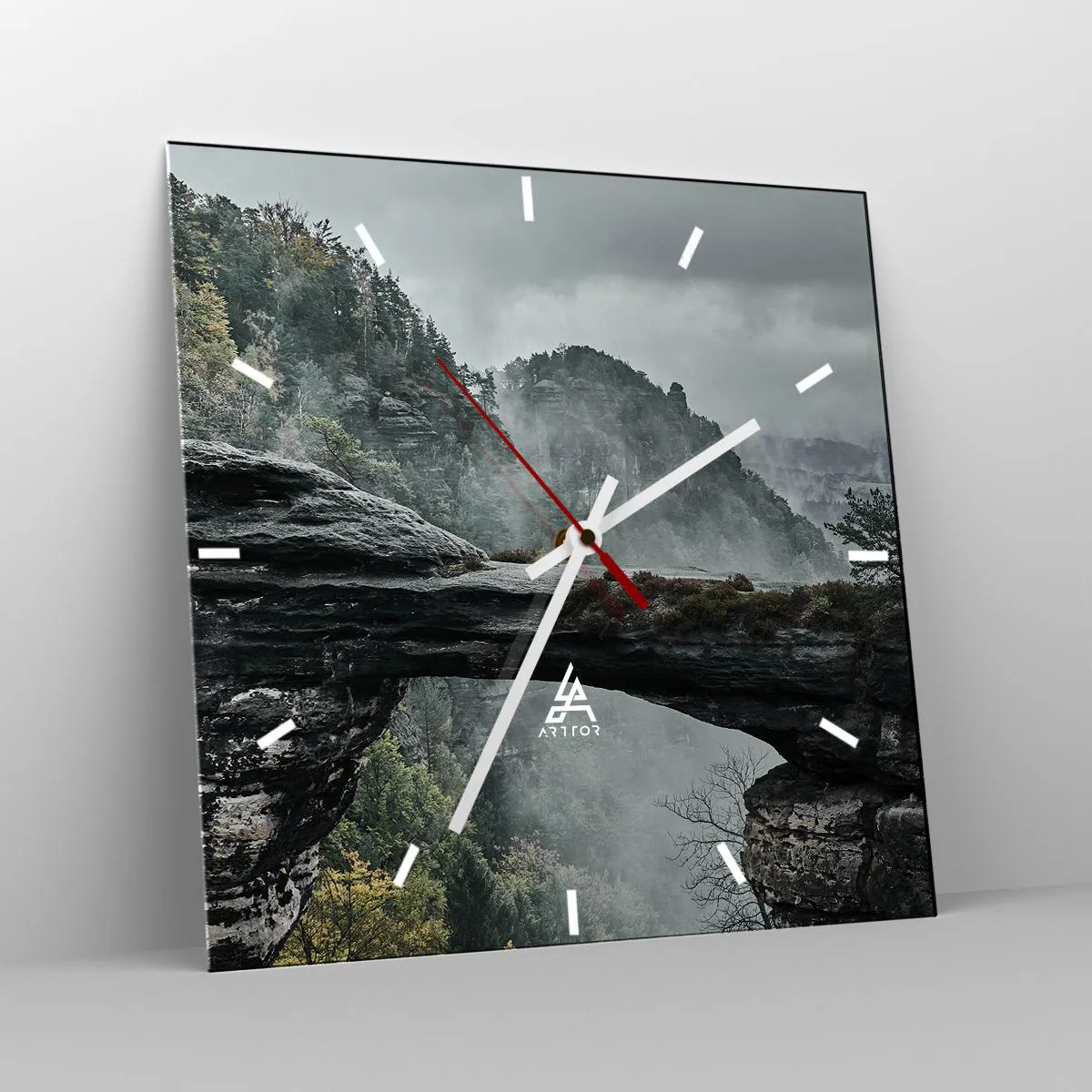 Wandklok - Klok - Het avontuur gaat beginnen - 30x30 cm