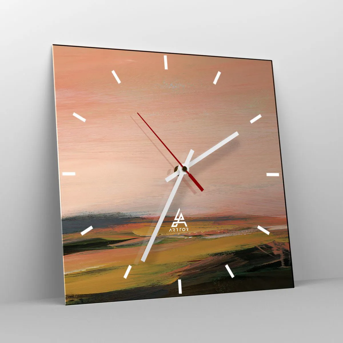Falióra, Óra - Rózsaszínben - 30x30 cm