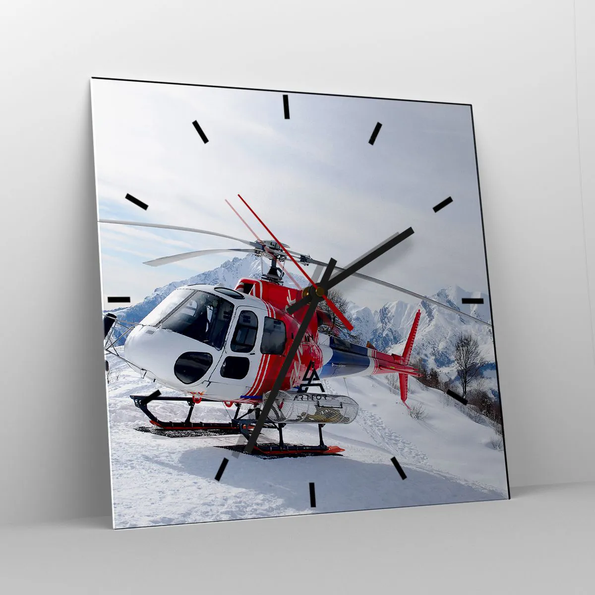 Wanduhr - Glasuhr - Immer bereit - 40x40 cm