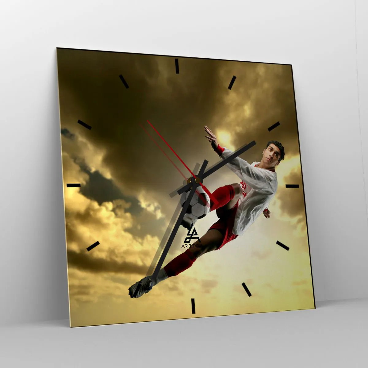 Nástěnné hodiny - Fotbalové nebe - 40x40 cm