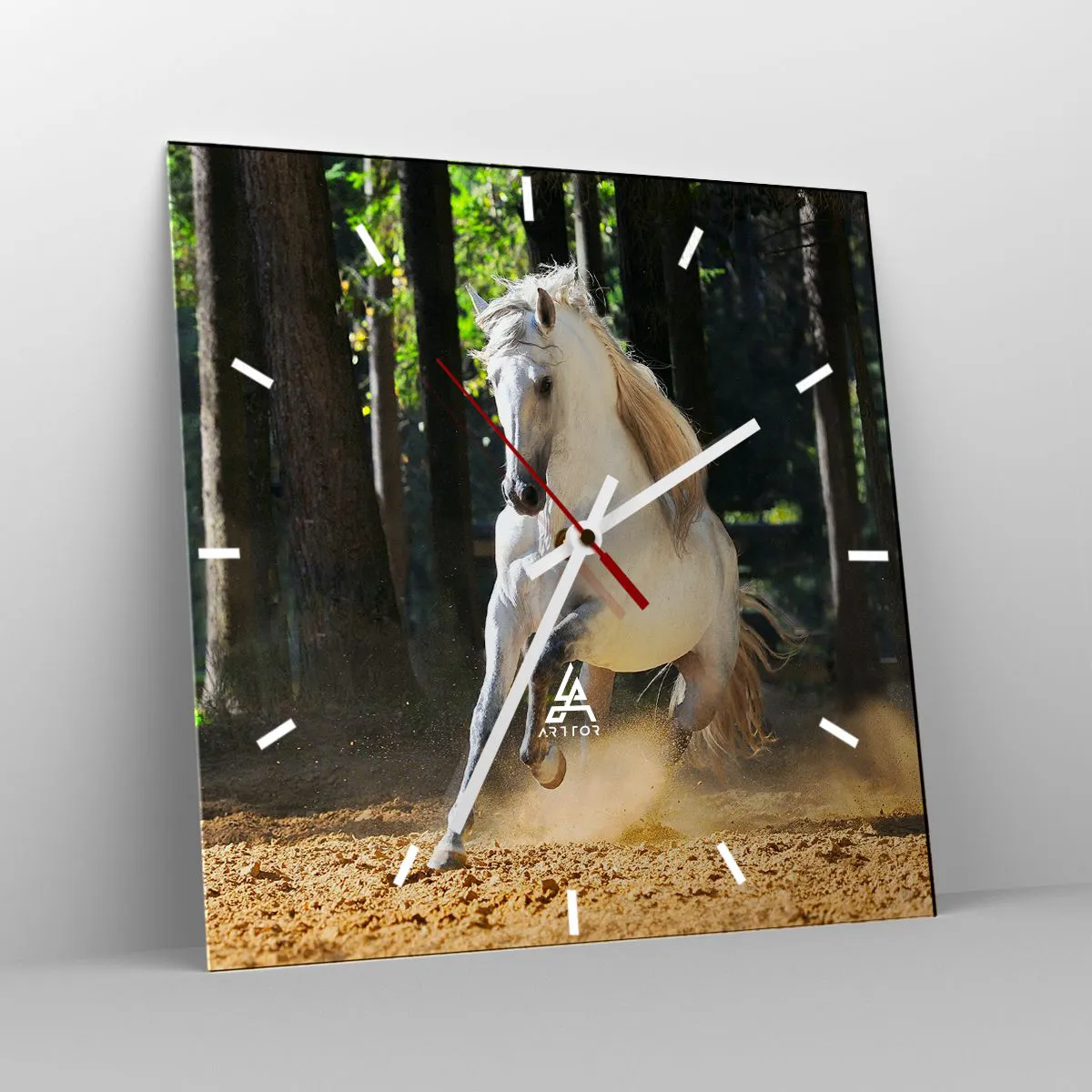 Ceas de perete - Ceas pe sticlă - Ca într-un roman fantastic - 40x40 cm