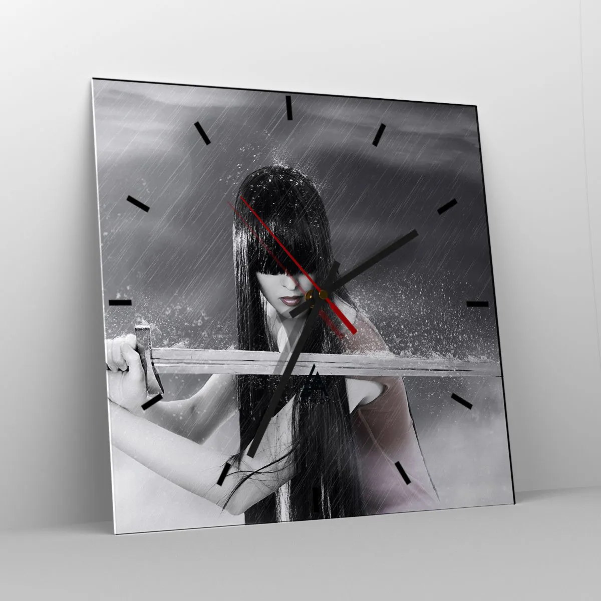 Orologio da parete - Orologio in Vetro - Bella e pericolosa - 40x40 cm