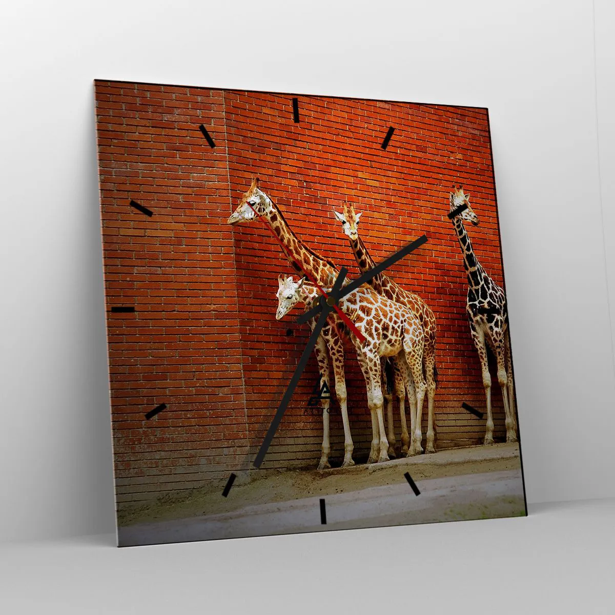 Ceas de perete - Ceas pe sticlă - Vezi vreun salcâm? - 40x40 cm