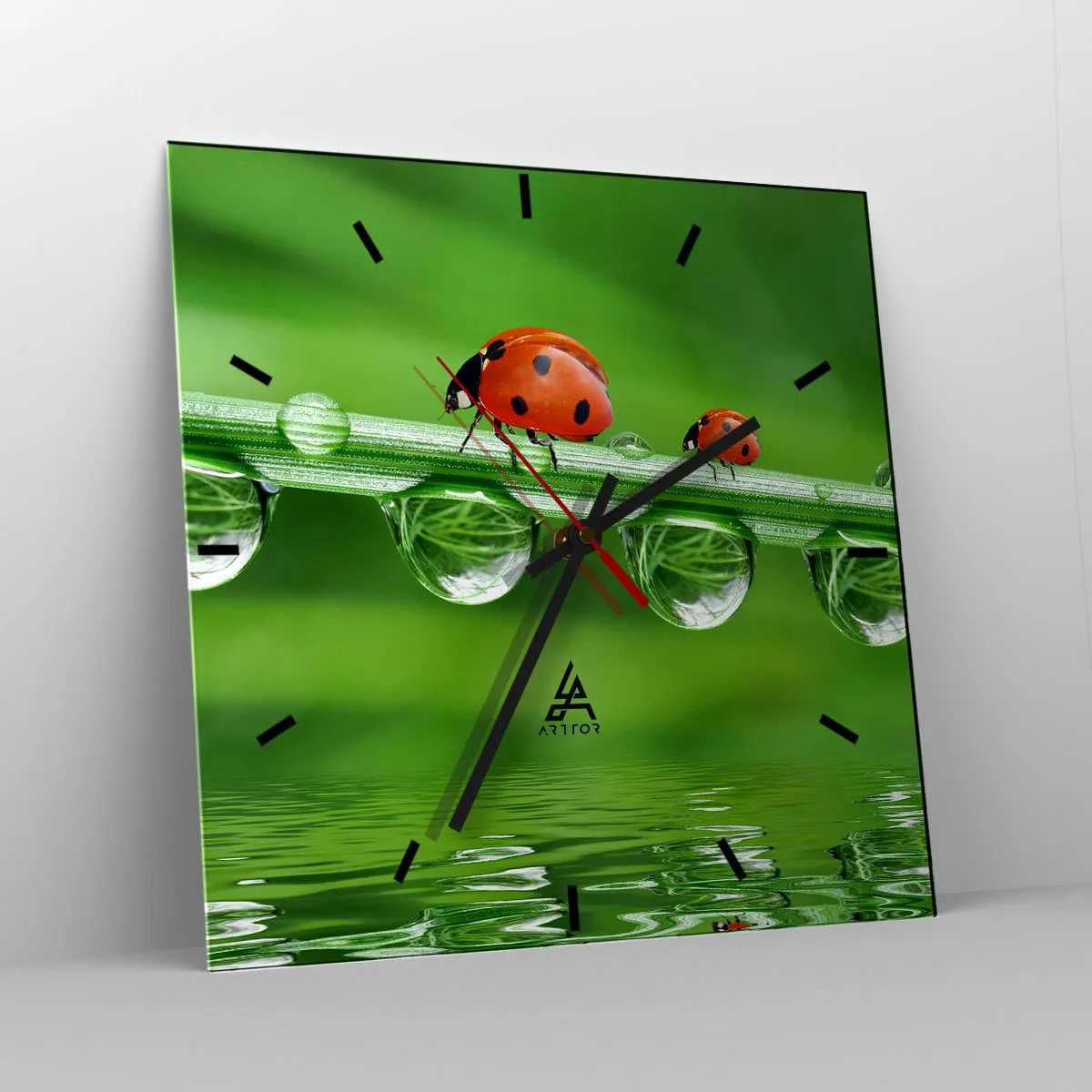 Zegar ścienny - W drodze całe lato - 40x40 cm