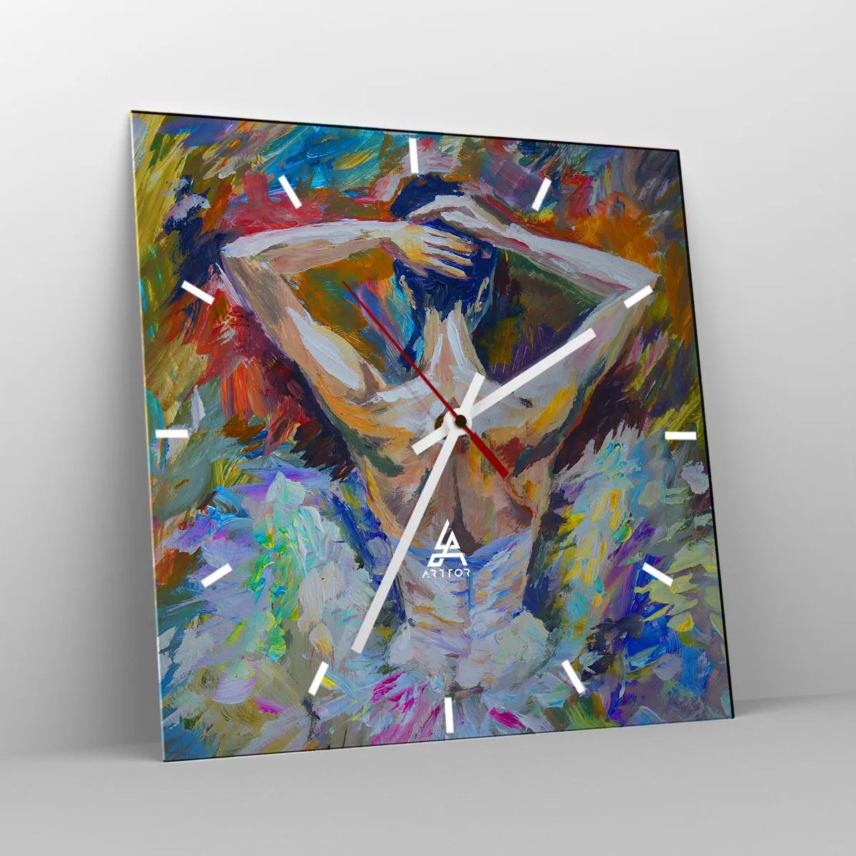 Ceas de perete - Ceas pe sticlă - Ar putea fi orice - 40x40 cm