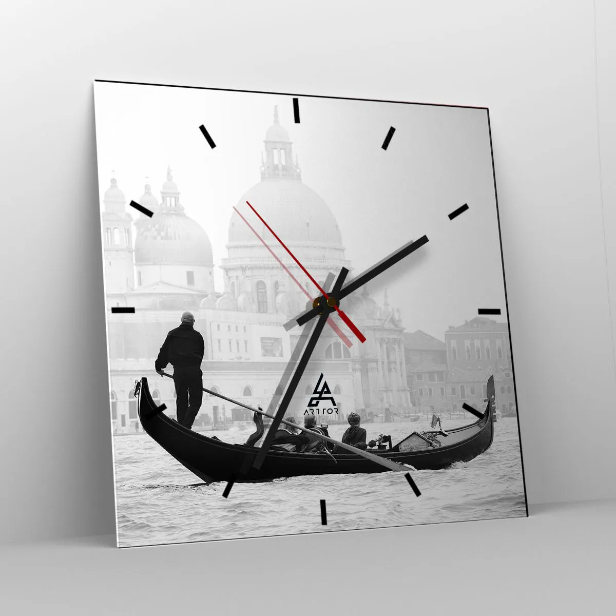 Ceas de perete - Ceas pe sticlă - O călătorie la sursa frumuseții - 40x40 cm