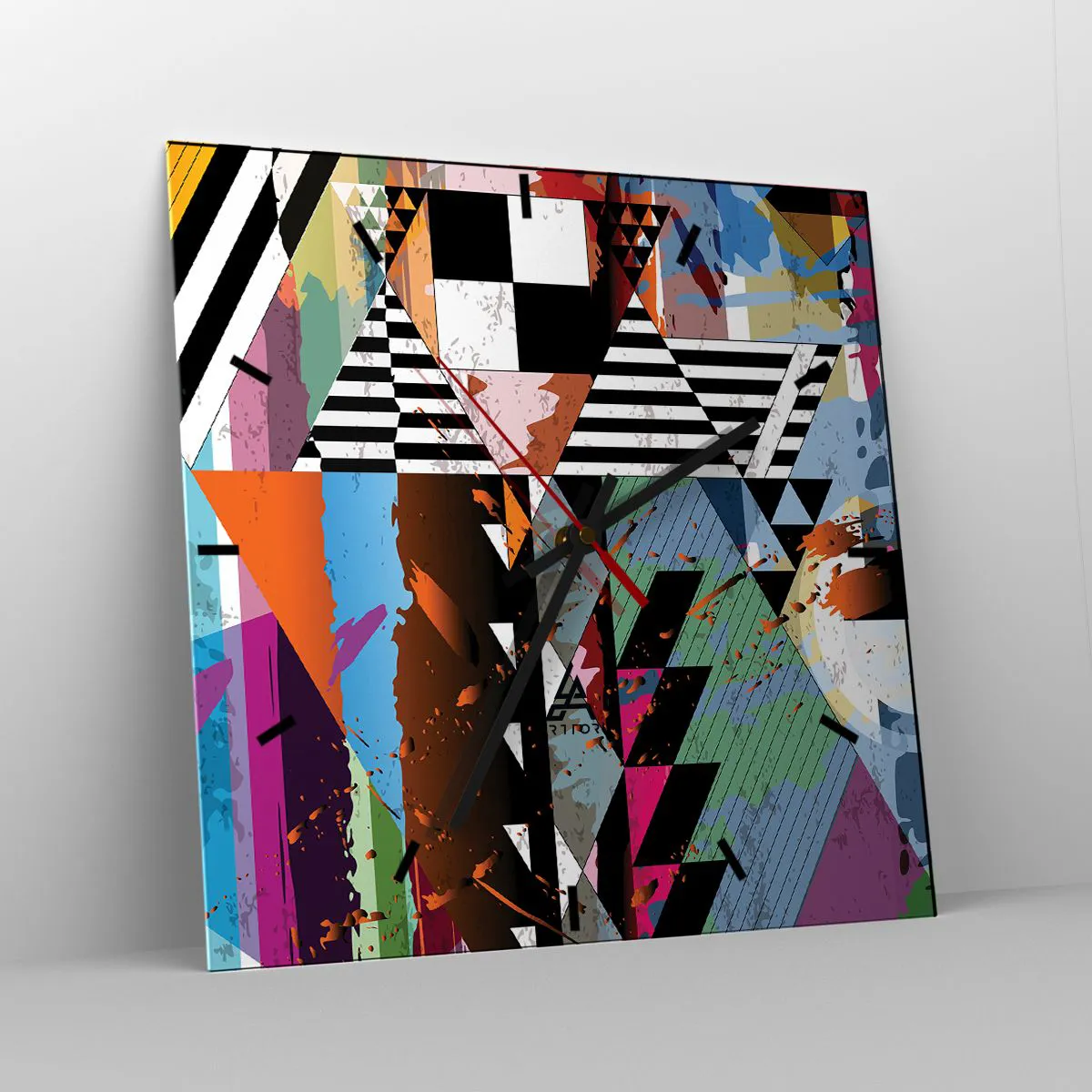 Falióra, Óra - Geometrikus és organikus - 40x40 cm