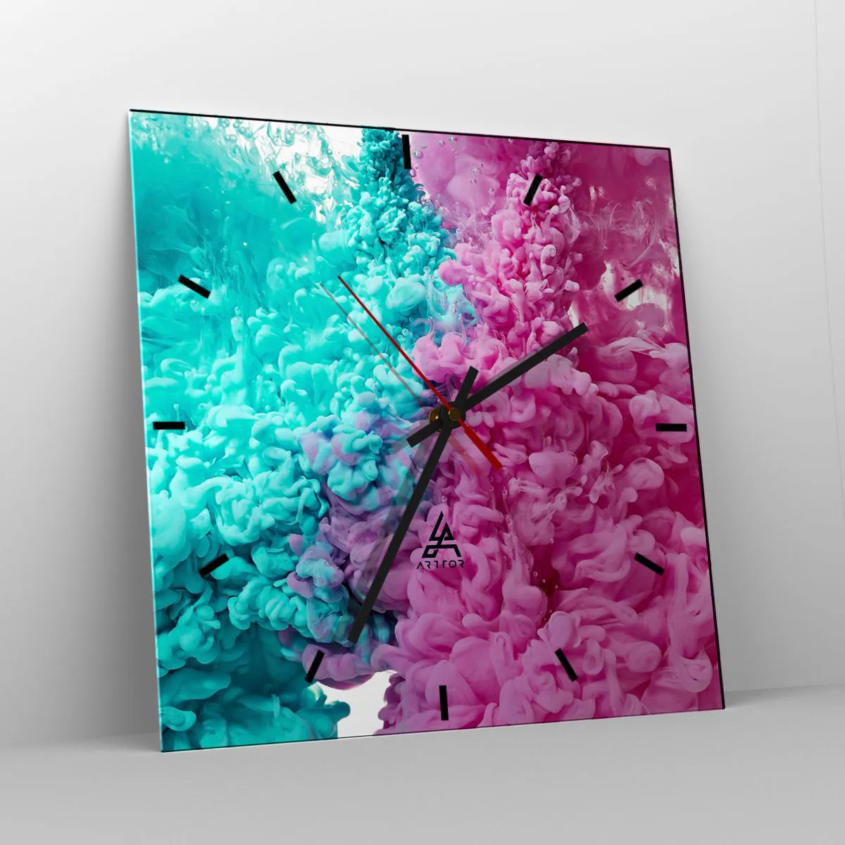 Orologio da parete - Orologio in Vetro - Scontro decisivo - 40x40 cm