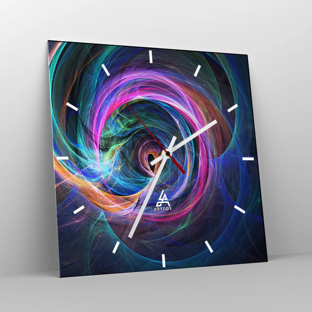 Ceas de perete - Ceas pe sticlă - Unde mă vei duce? - 40x40 cm