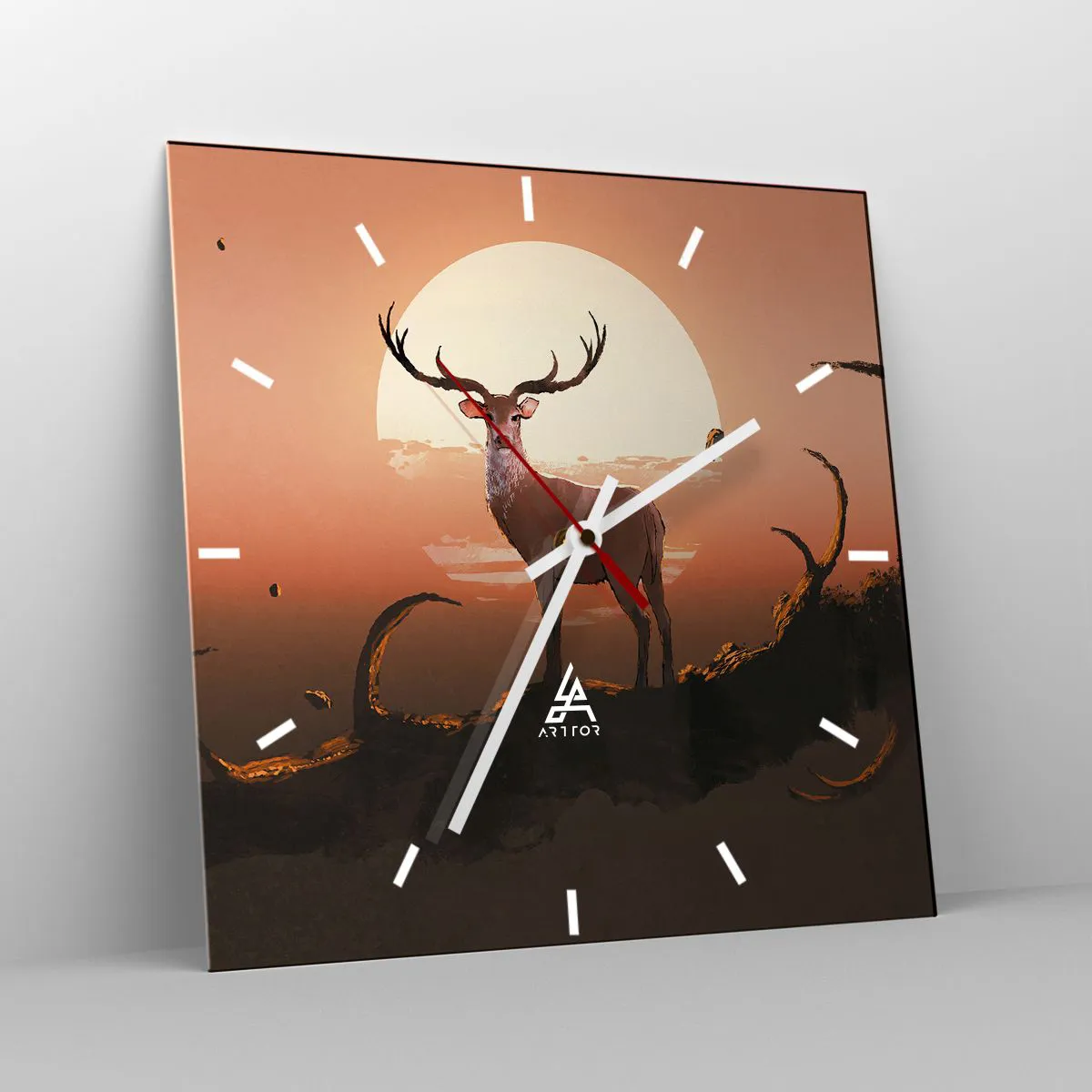 Relógio de parede - Relógio em vidro - Esta noite é diferente de qualquer outra - 40x40 cm