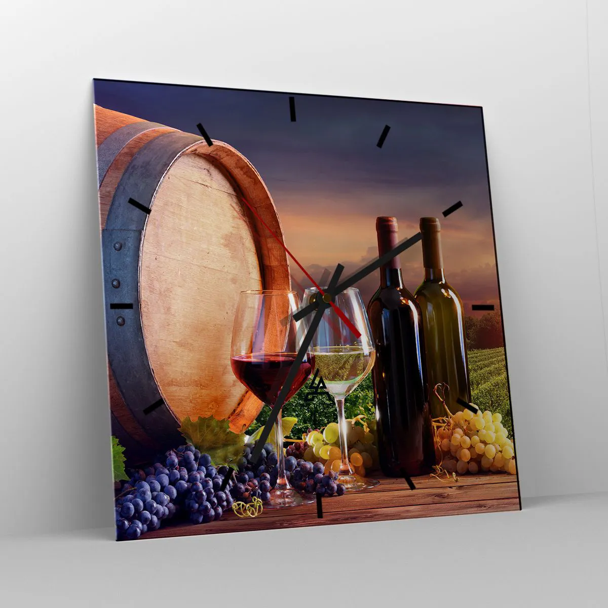 Nástěnné hodiny - Tady má život chuť - 40x40 cm