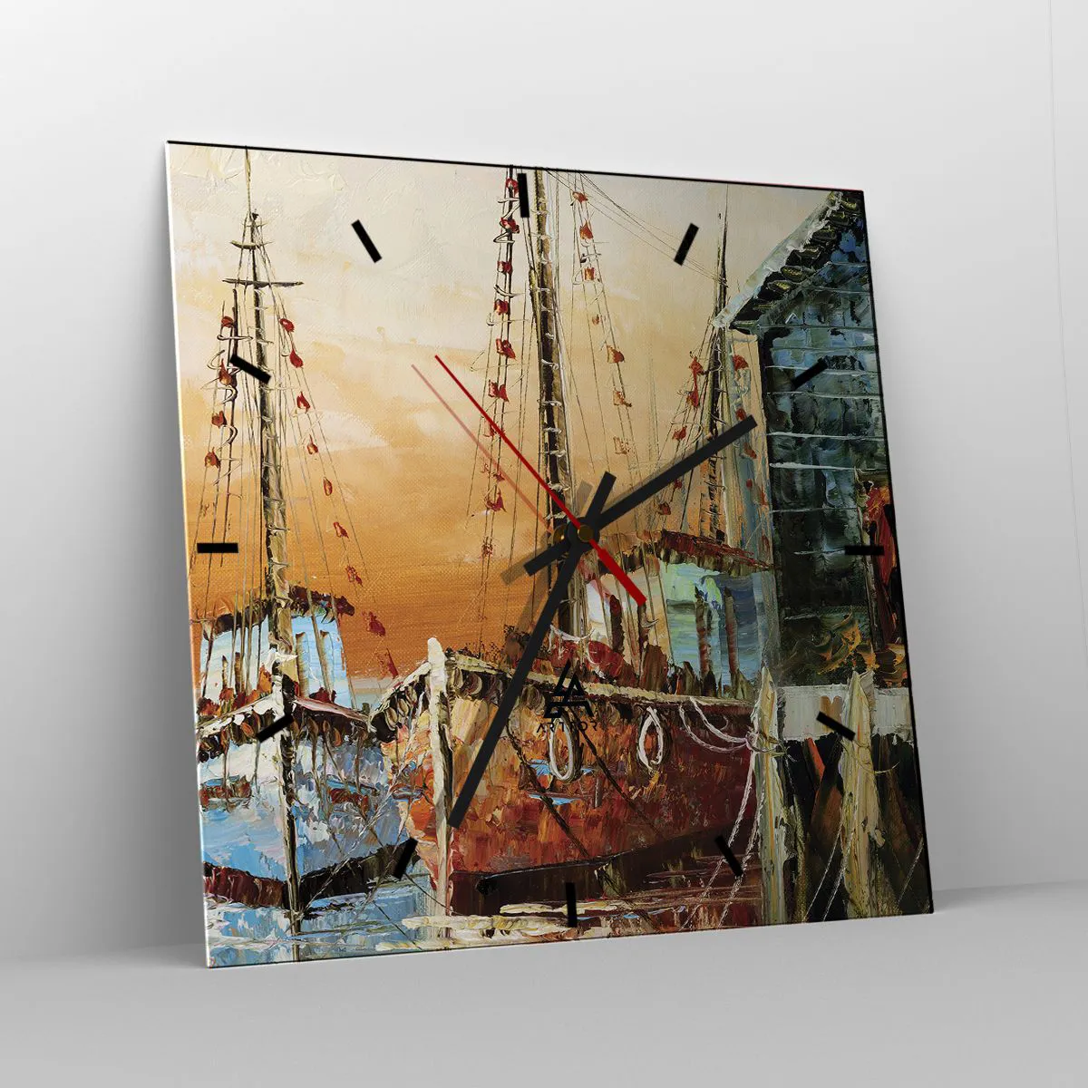 Nástenné hodiny - Pokojný návrat - 40x40 cm