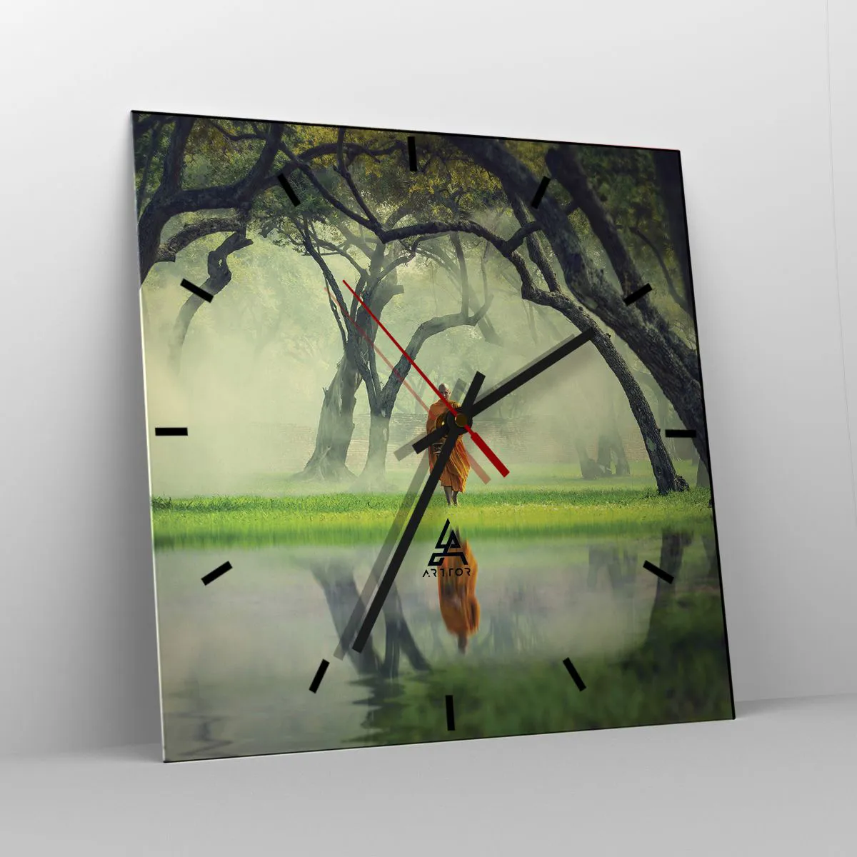 Vægur, Uret - På vej mod oplysning - 40x40 cm