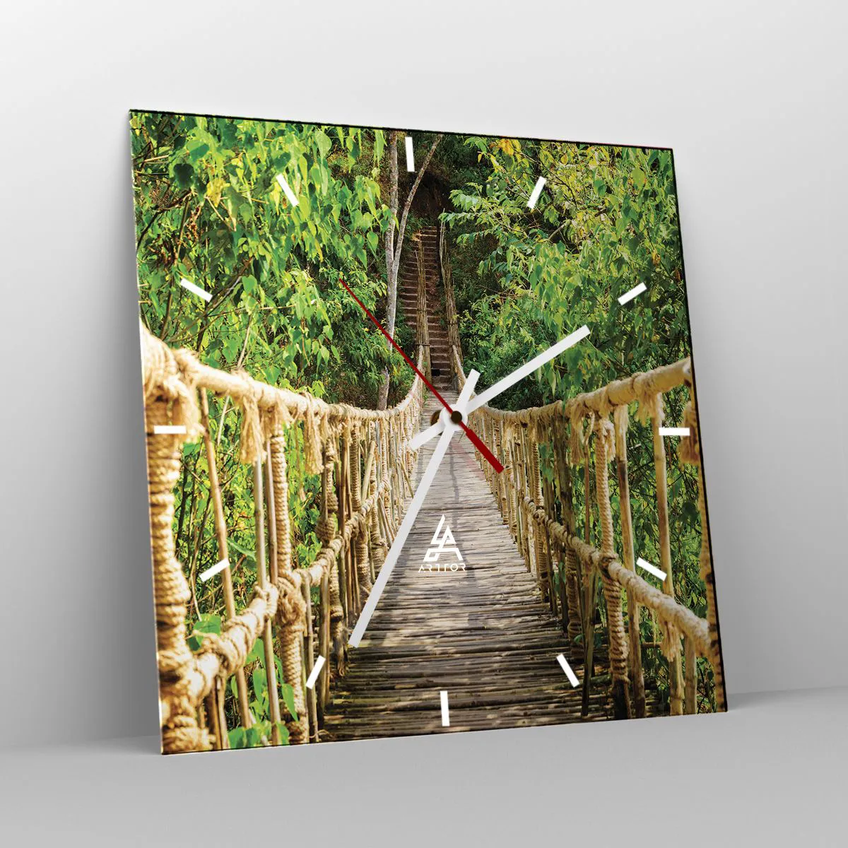 Horloge murale - Pendule murale - Suspendu dans la nature - 40x40 cm