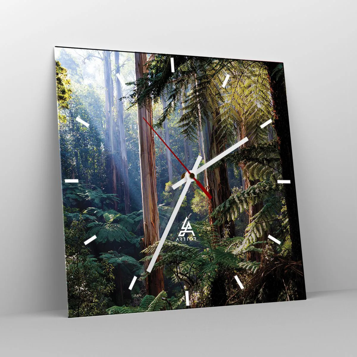 Zegar ścienny - Baśń lasu - 40x40 cm