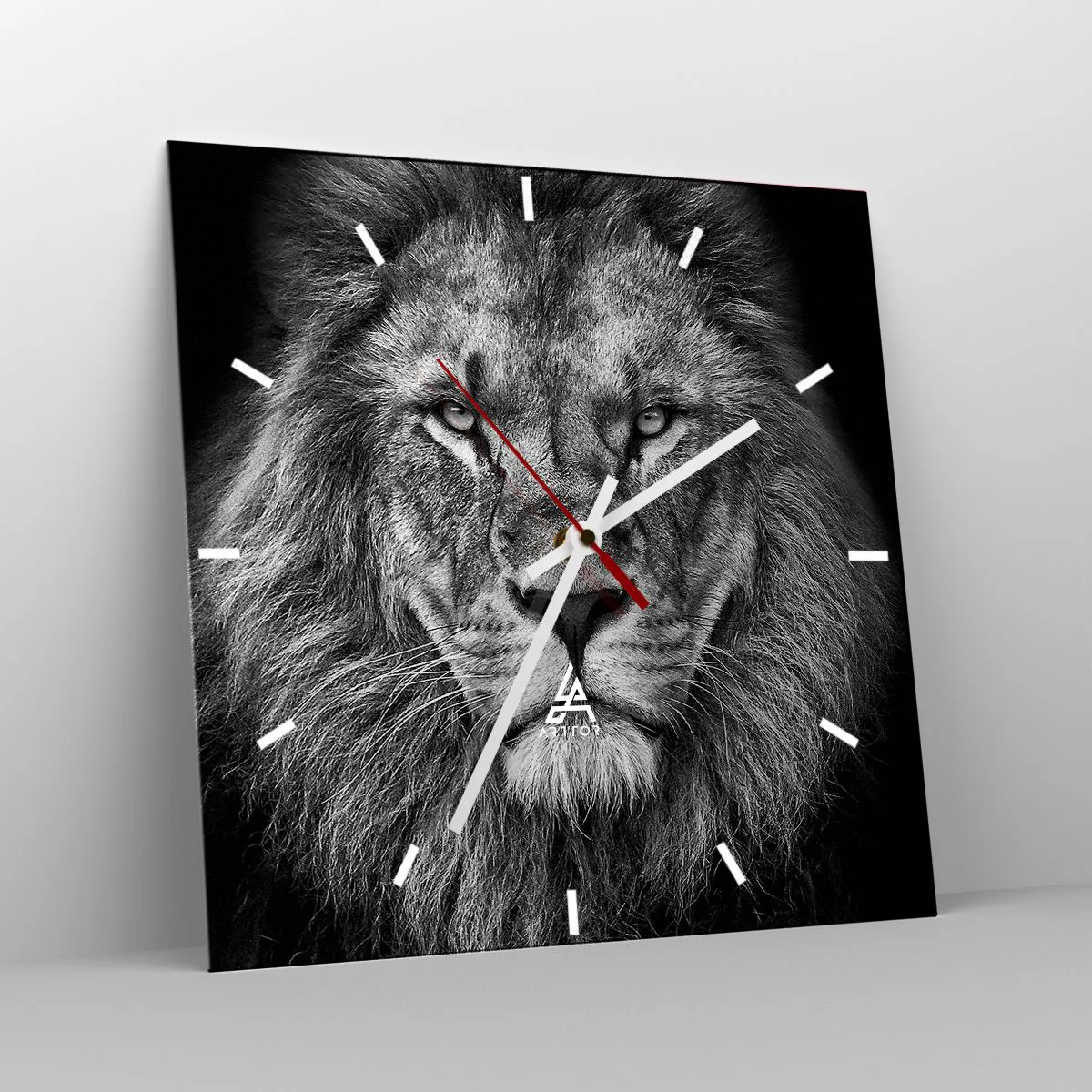 Ceas de perete - Ceas pe sticlă - În ținuta de încoronare - 40x40 cm