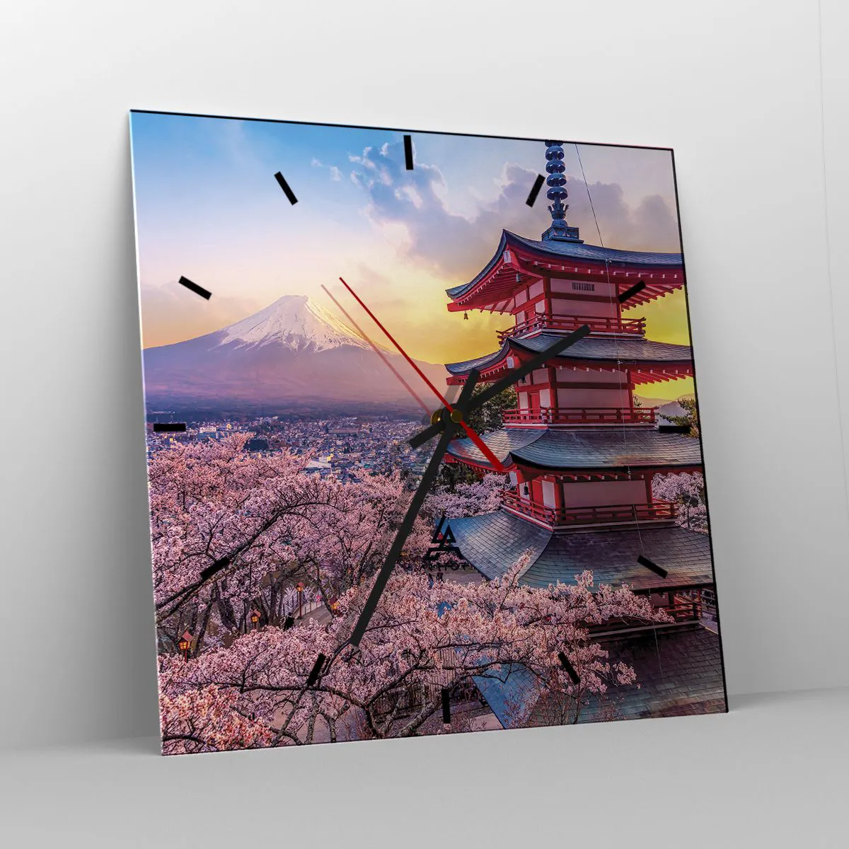Nástěnné hodiny - Podstata japonského ducha - 40x40 cm