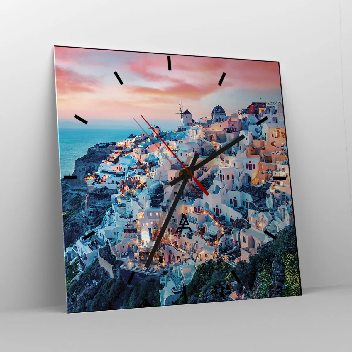 Nástěnné hodiny - Tvoje tlustá řecká dovolená - 40x40 cm