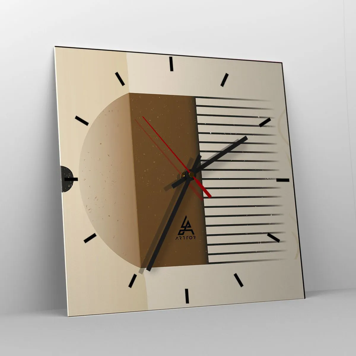 Reloj de pared - Reloj de vidrio - Varios estados - 40x40 cm