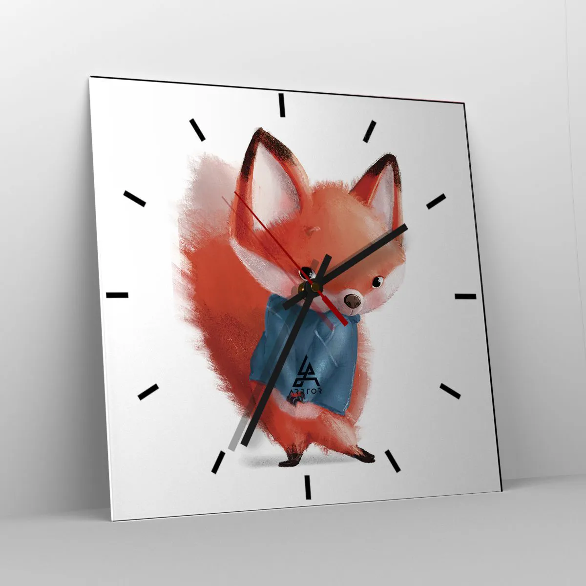 Wanduhr - Glasuhr - Steht mir das gut? - 40x40 cm