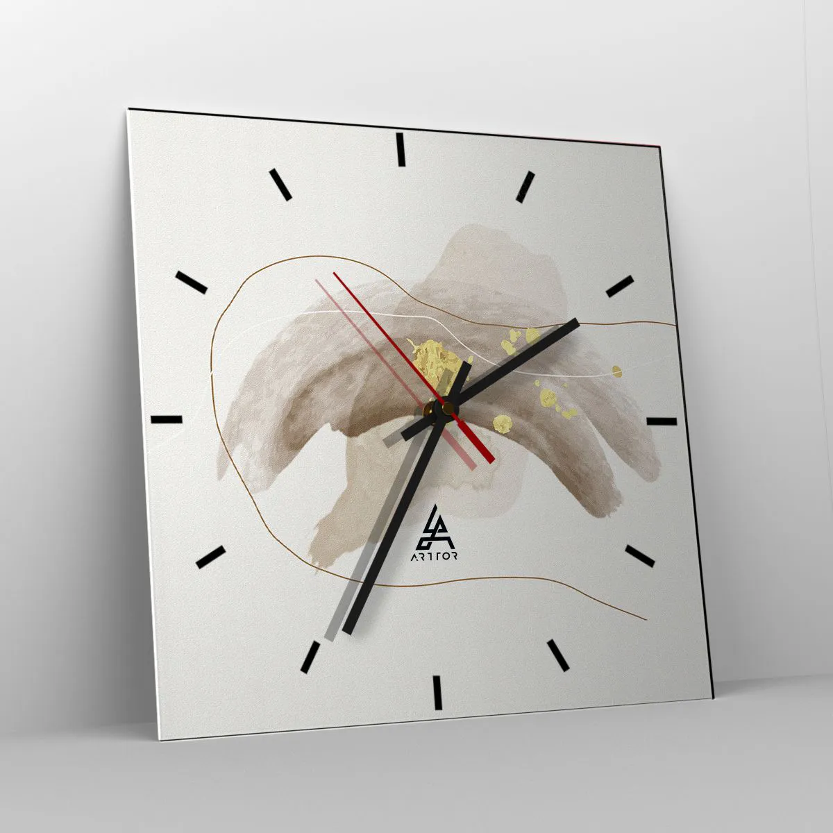 Relógio de parede - Relógio em vidro - Encontrado no espaço - 40x40 cm