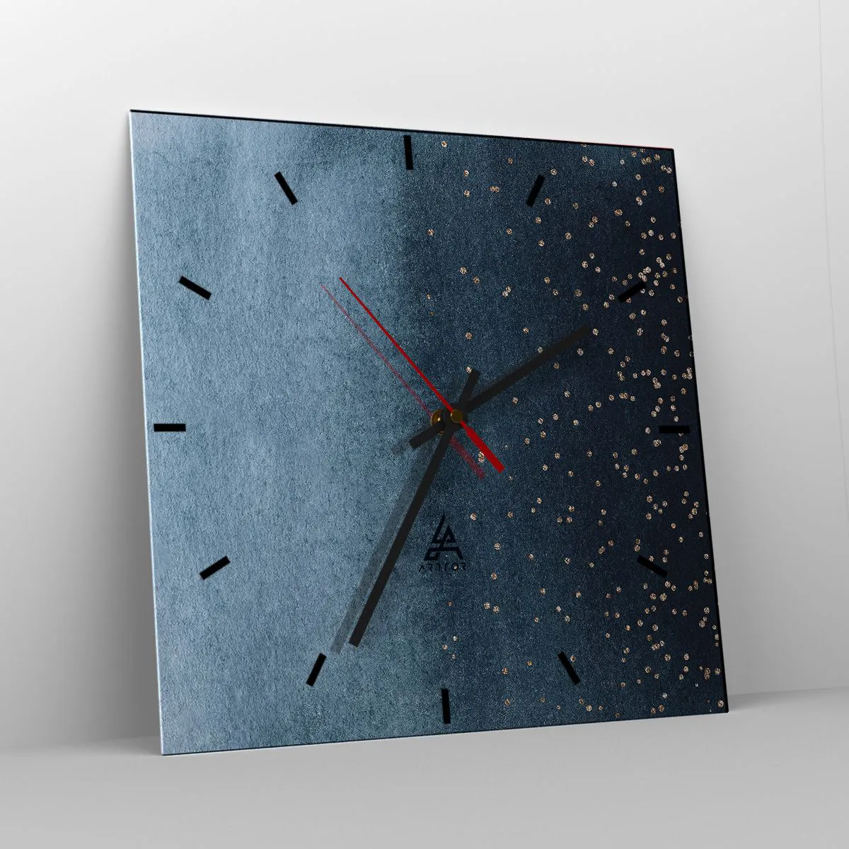 Falióra, Óra - Kompozíció - kék fázisok - 40x40 cm