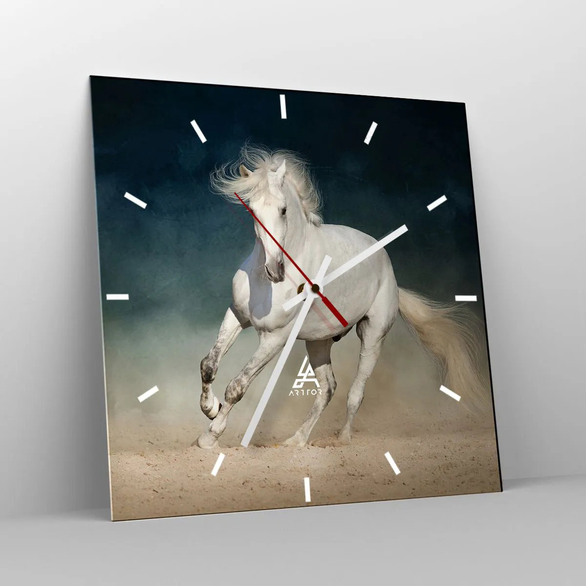 Wanduhr - Glasuhr - Freiheit in ihrem reinen Zustand - 40x40 cm