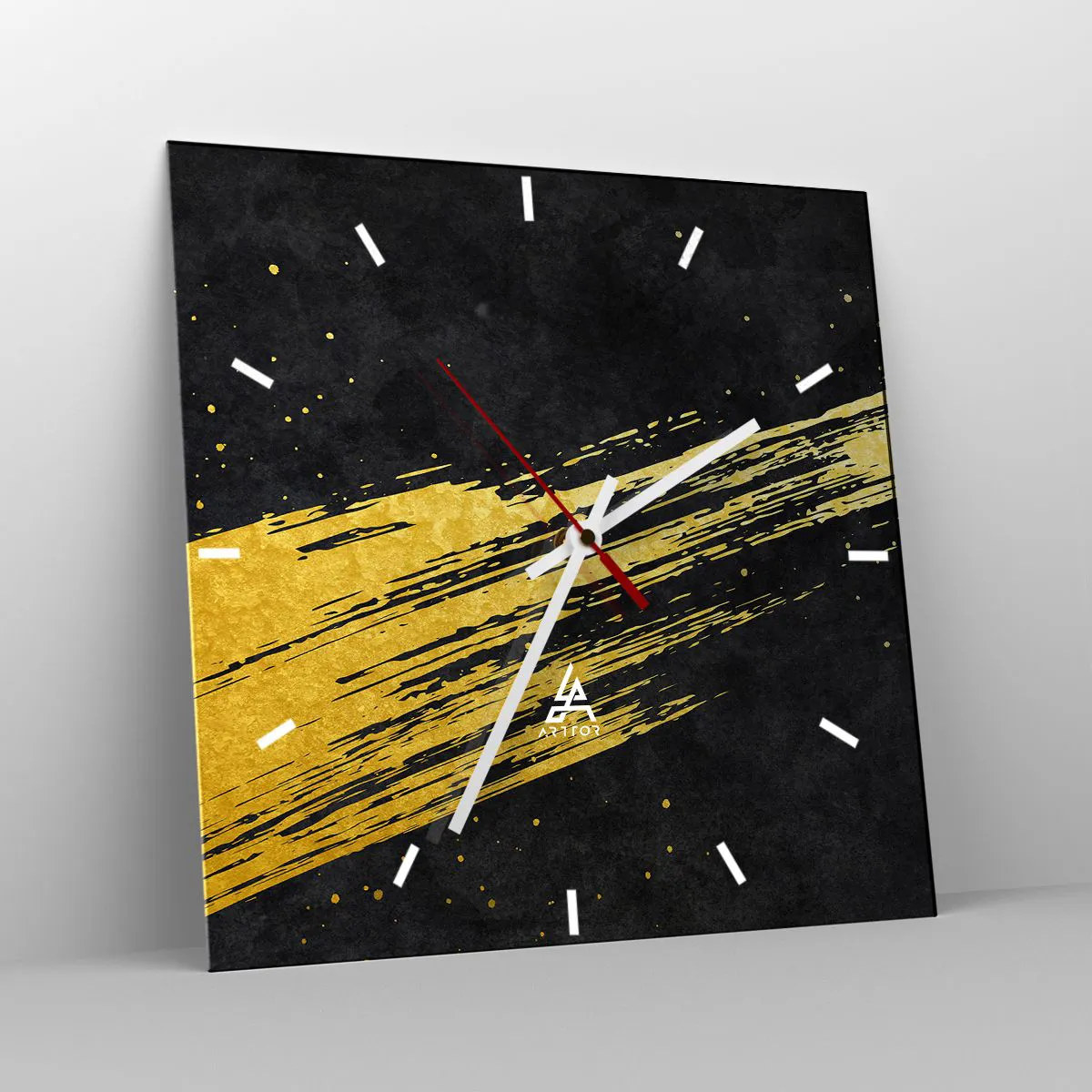 Wanduhr - Glasuhr - Sprung in den Hyperraum - 40x40 cm