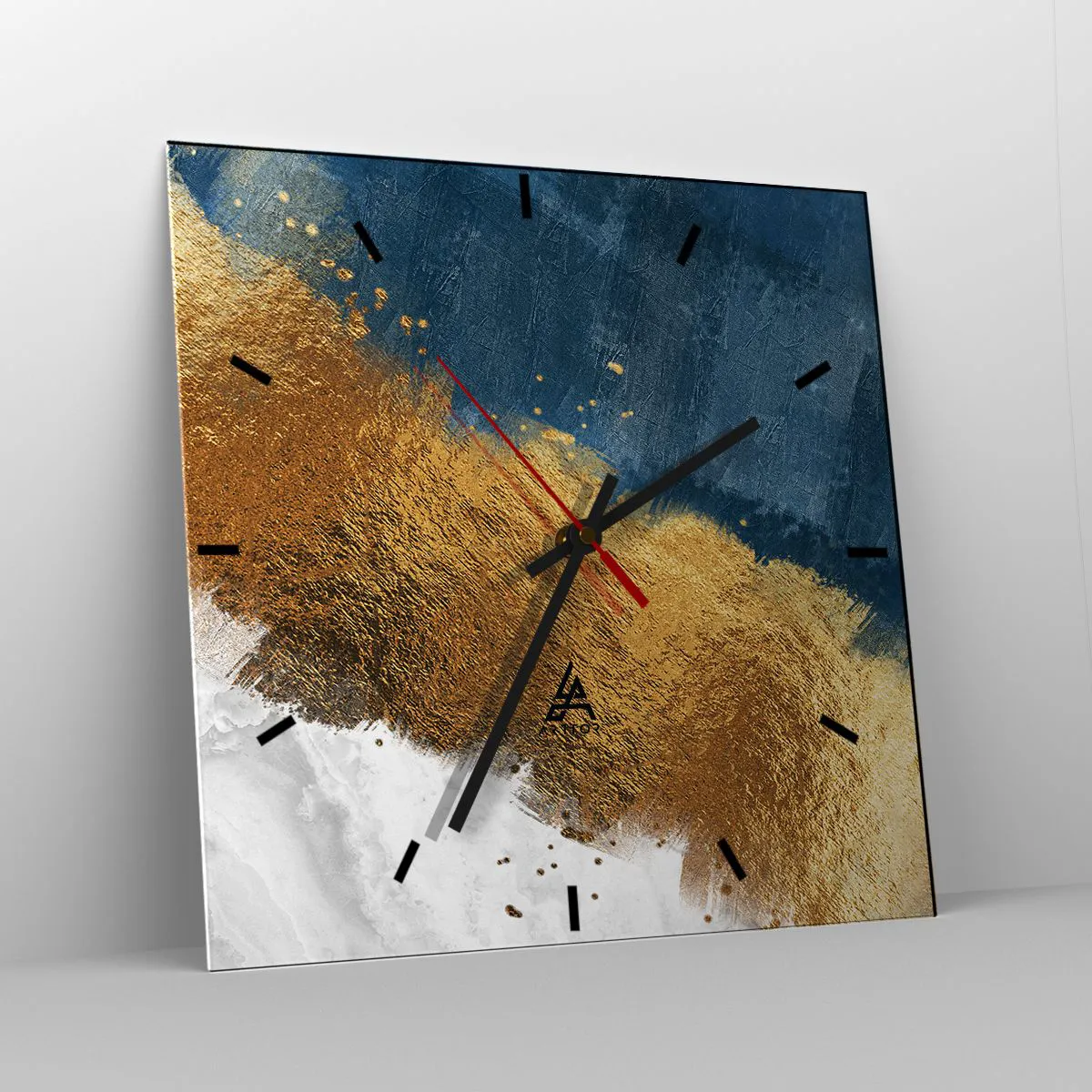 Ceas de perete - Ceas pe sticlă - Culorile verii - 40x40 cm