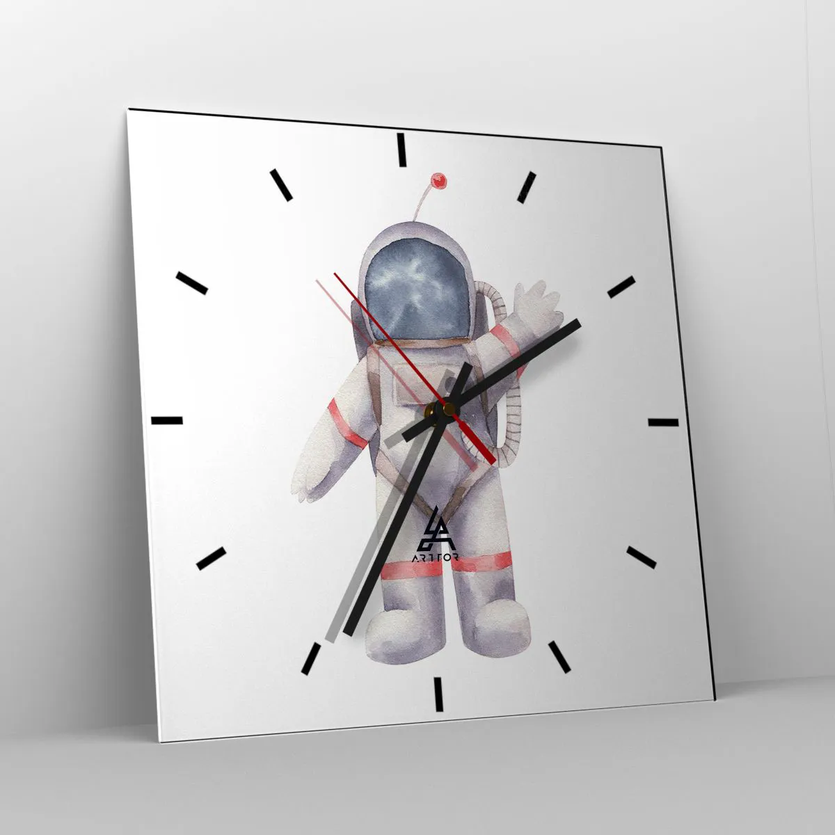 Wanduhr - Glasuhr - Bis dann! - 40x40 cm