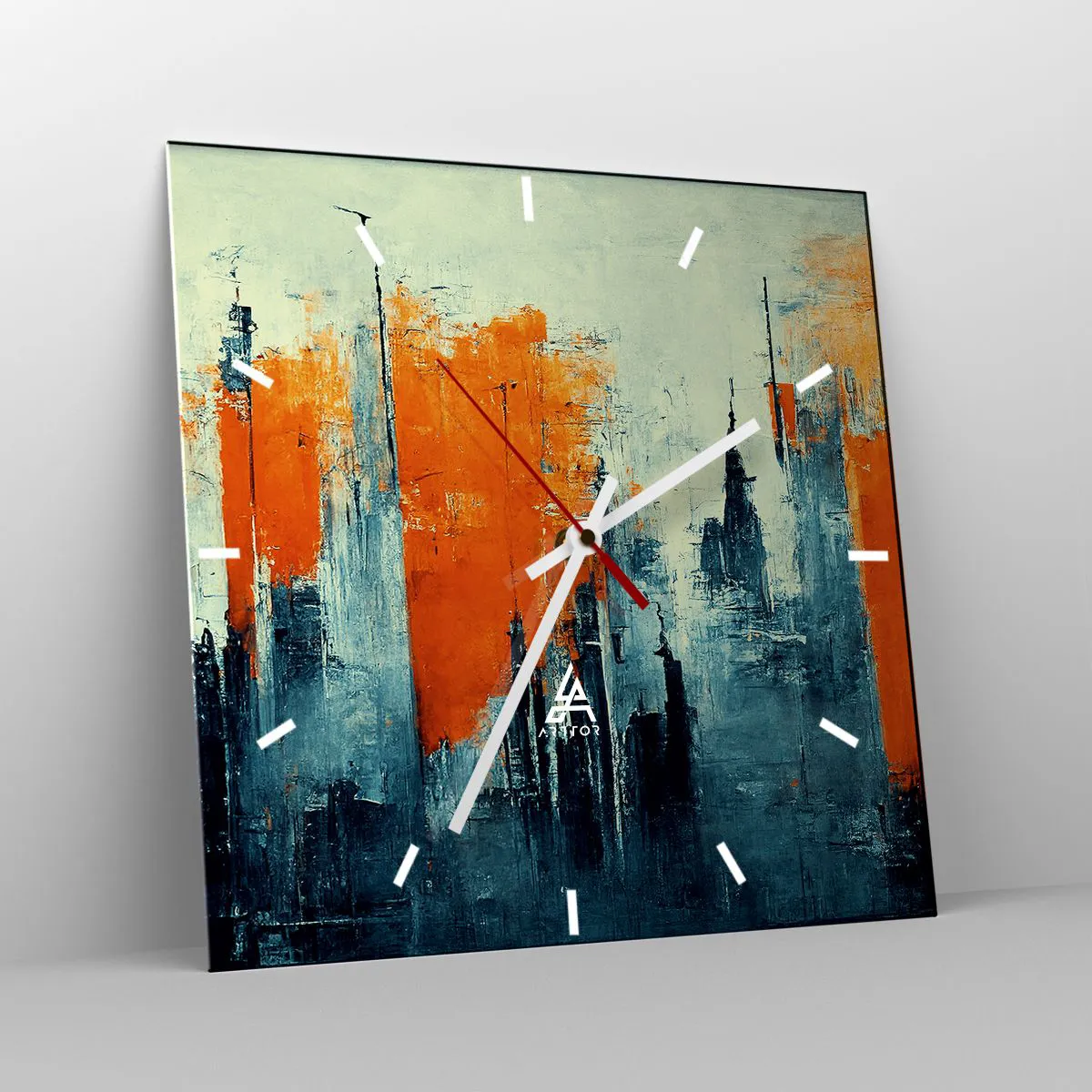 Falióra, Óra - Kortárs tájkép - 40x40 cm