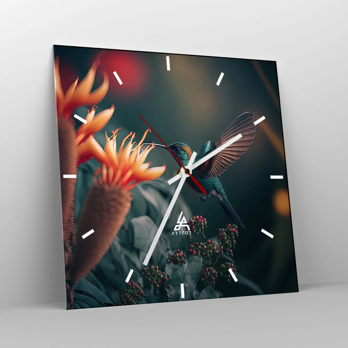 Zegar ścienny - naprawdę barwne życie - 40x40 cm