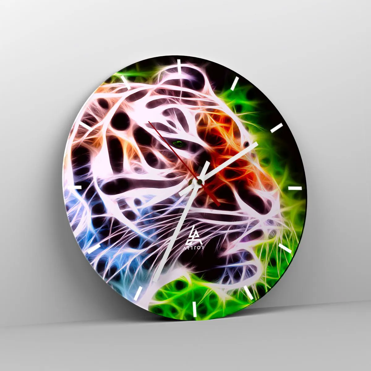 Wall clock - Clock on glass - Menacing Weather - 40x40 cm