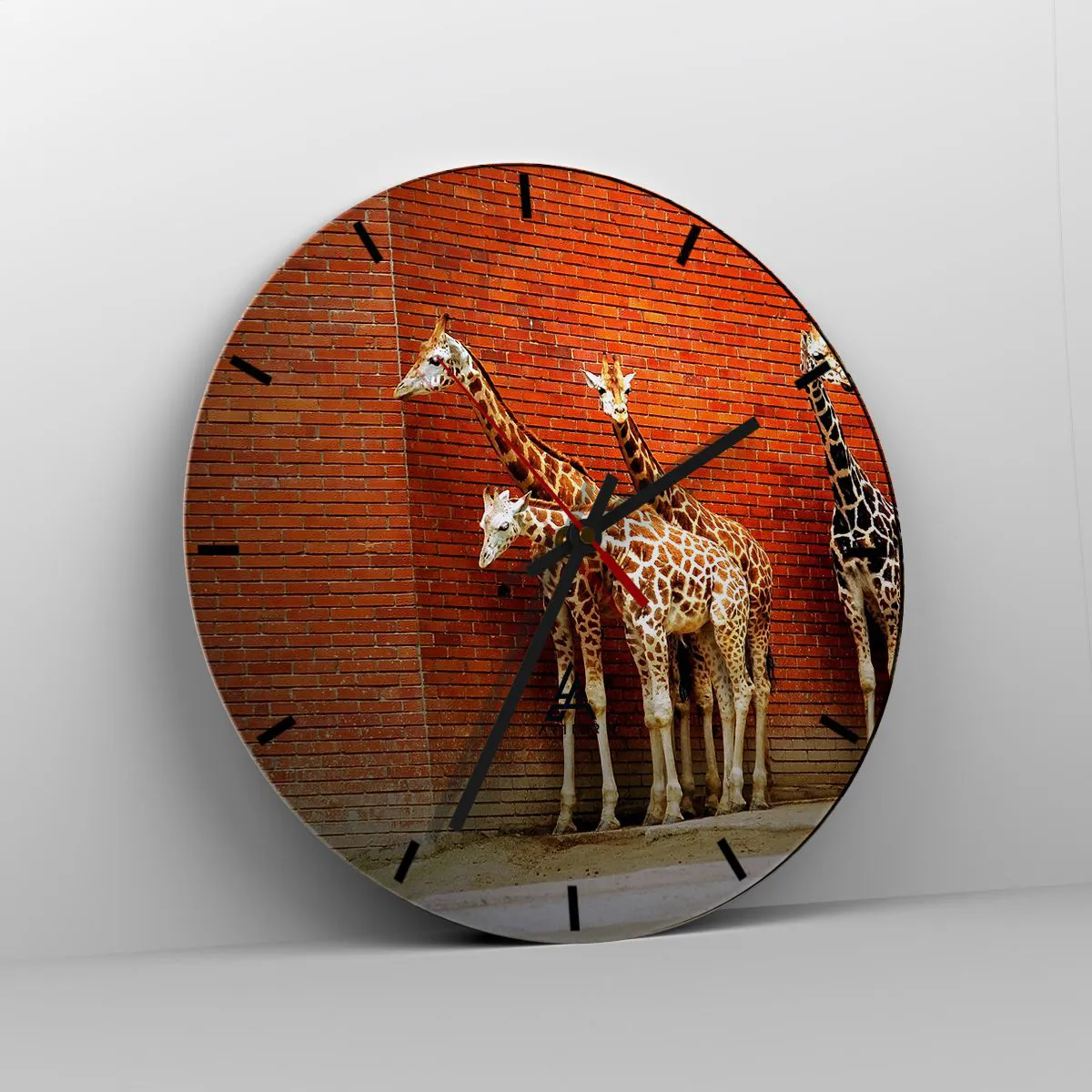 Wanduhr - Glasuhr - Sehen Sie Akazien? - 40x40 cm