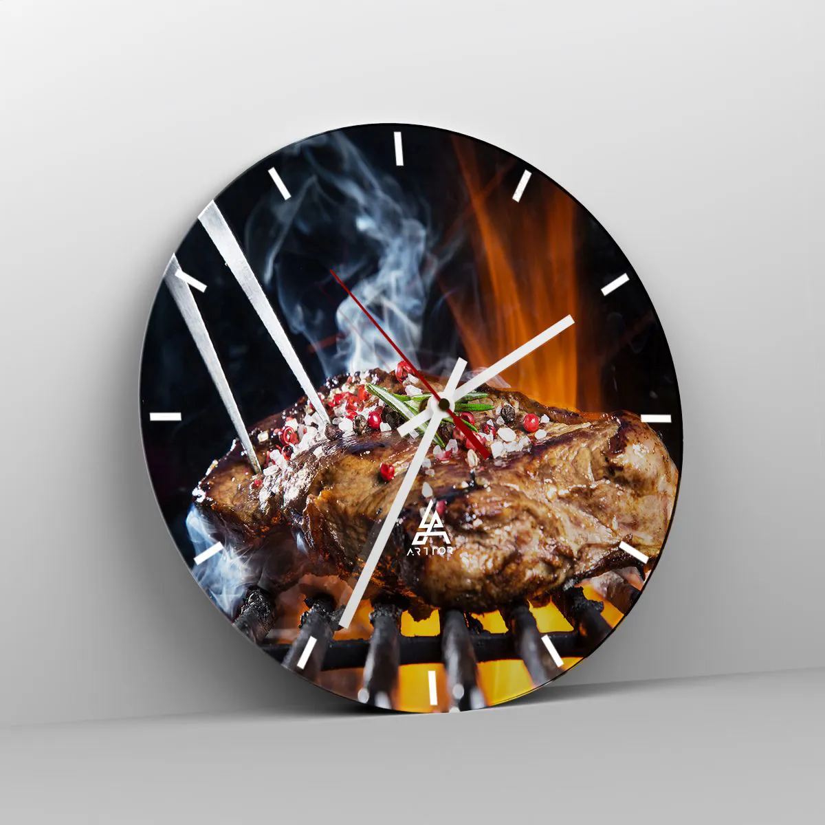 Wanduhr - Glasuhr - Saftig und duftend - 40x40 cm