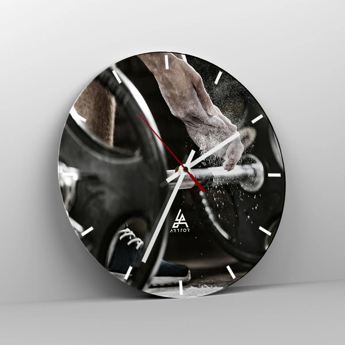 Ceas de perete - Ceas pe sticlă - Provocare acceptată! - 40x40 cm