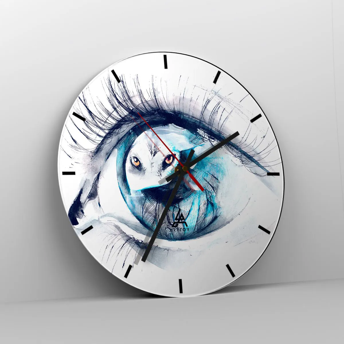 Nástěnné hodiny - Z očí do očí s divočinou - 40x40 cm