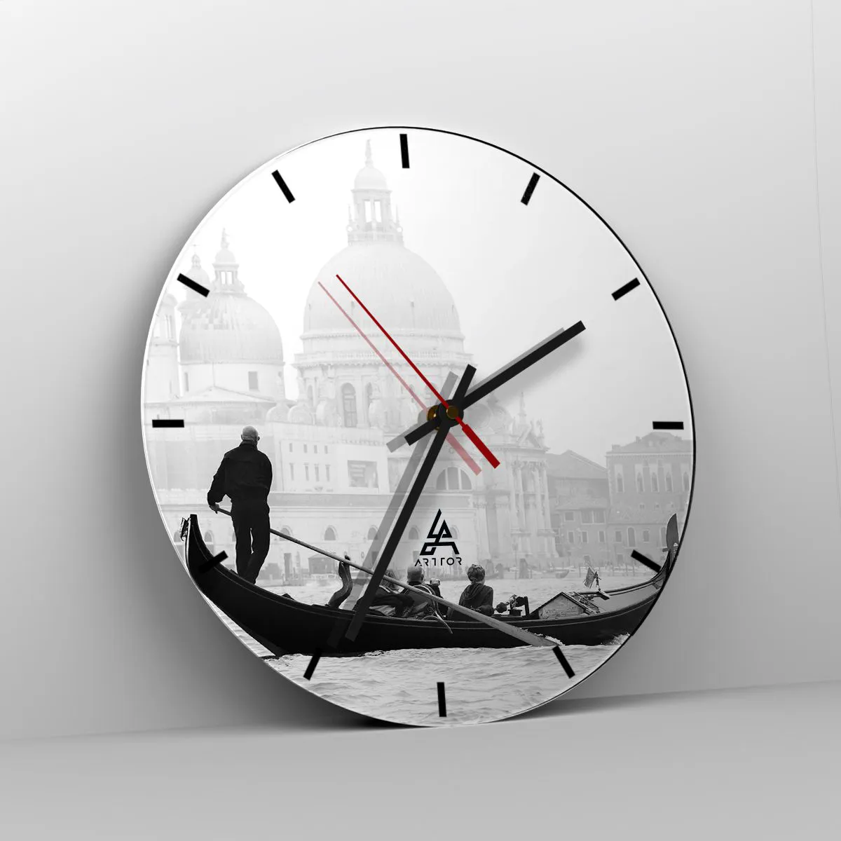 Ceas de perete - Ceas pe sticlă - O călătorie la sursa frumuseții - 40x40 cm