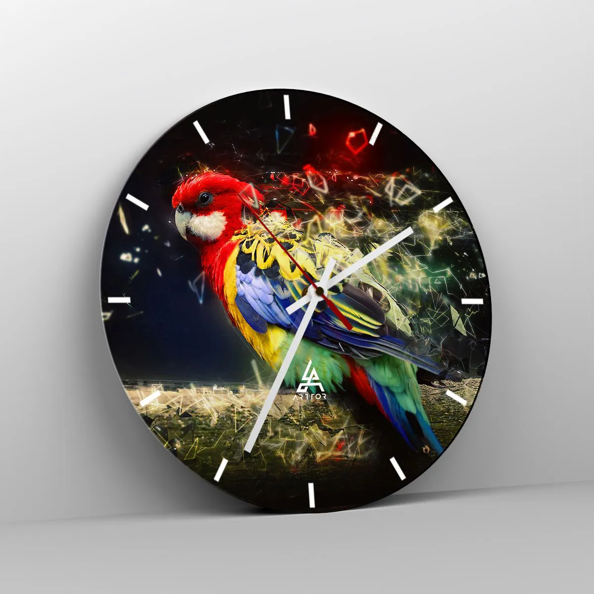 Zegar ścienny - Posłaniec blasku - 40x40 cm