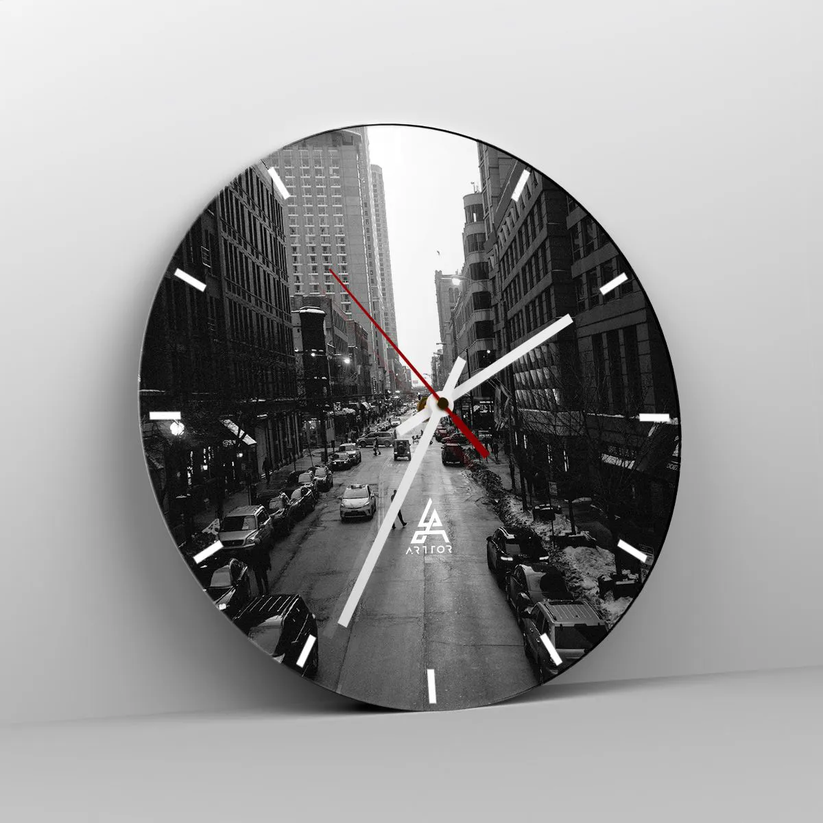 Wanduhr - Glasuhr - Ein weiterer Tag wie jeder andere Tag - 40x40 cm