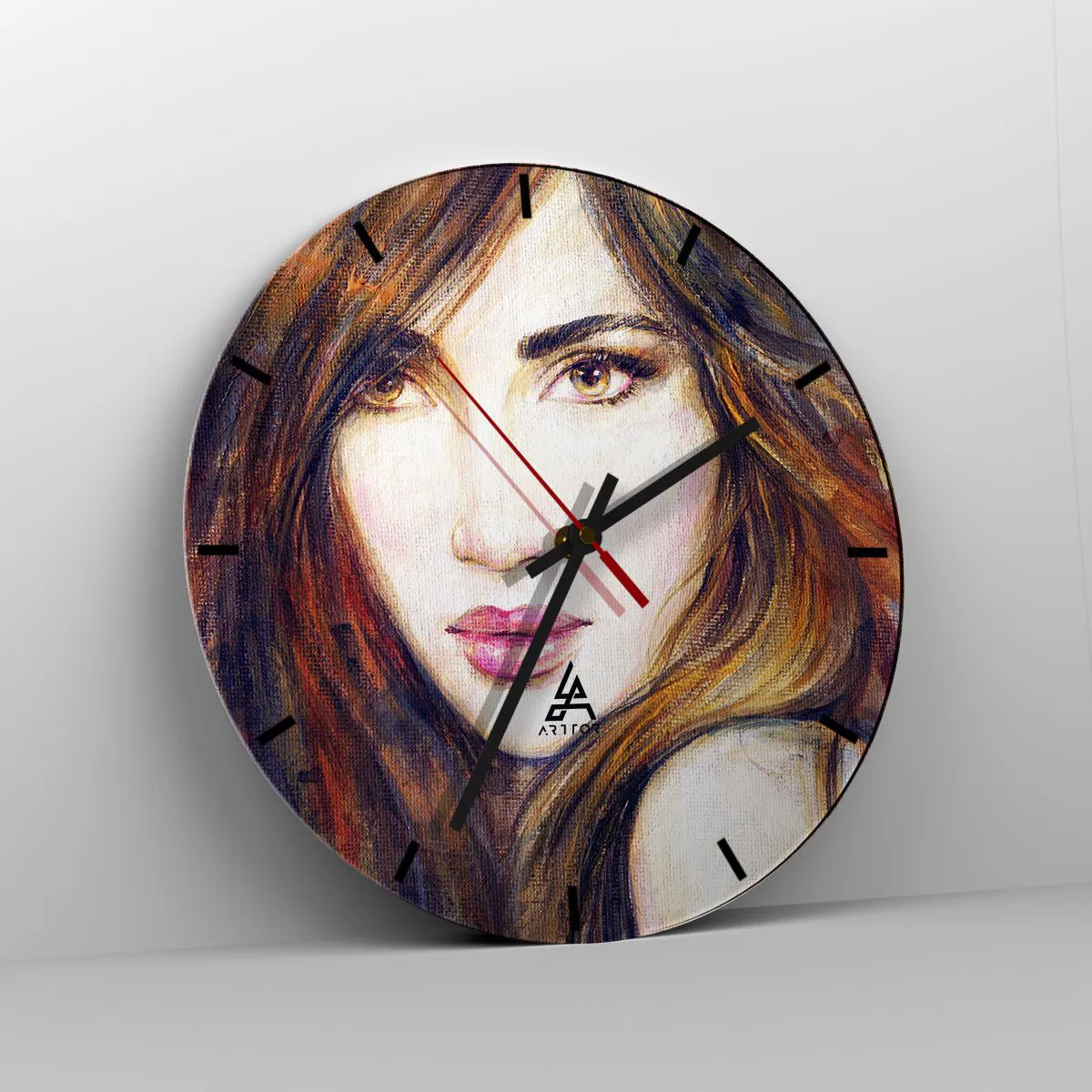 Ceas de perete - Ceas pe sticlă - Un bănuț pentru gândurile tale - 40x40 cm