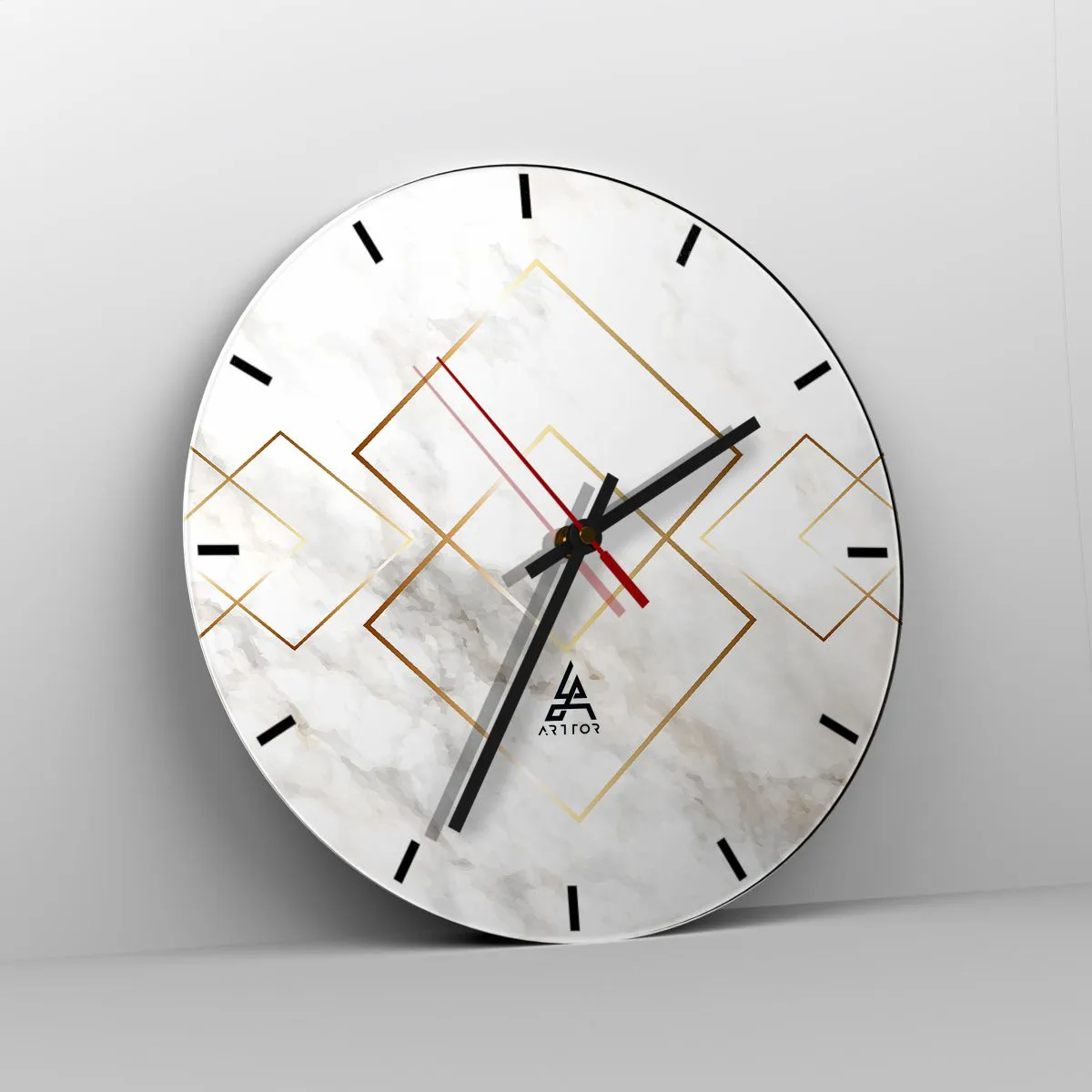 Wanduhr - Glasuhr - Ein Blick in die Unendlichkeit - 40x40 cm